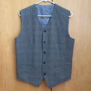 Black & White Plaid Vest